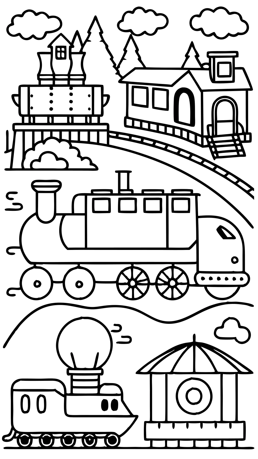 train printable coloring pages